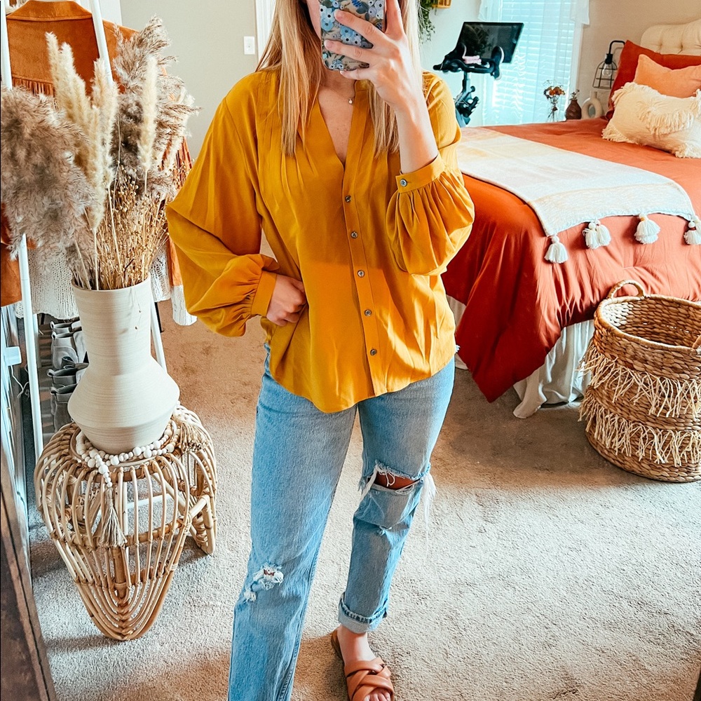 Frame Marigold Pleated Blouse